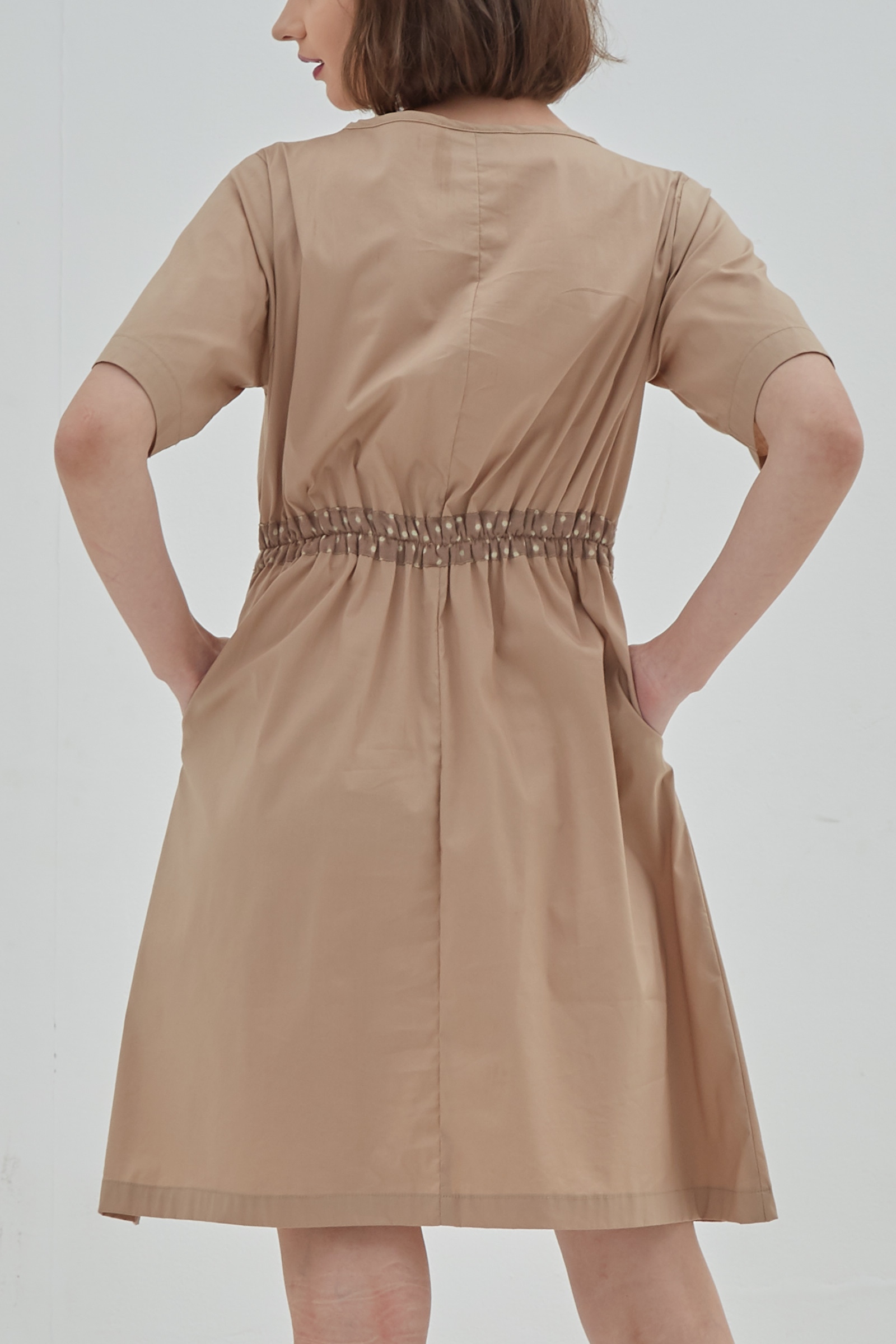 Picture of Vienna Dress KhakiDot 