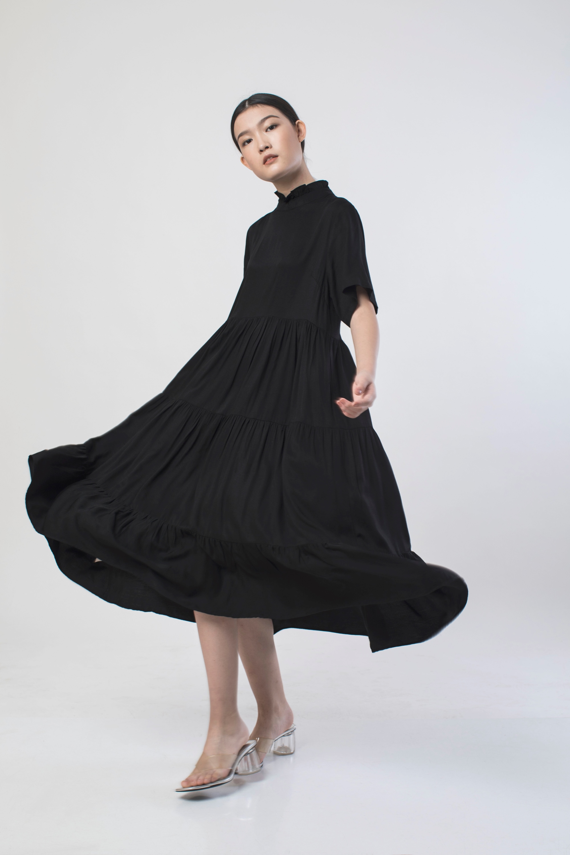 Picture of ARCANANIA DRESS BLACK 