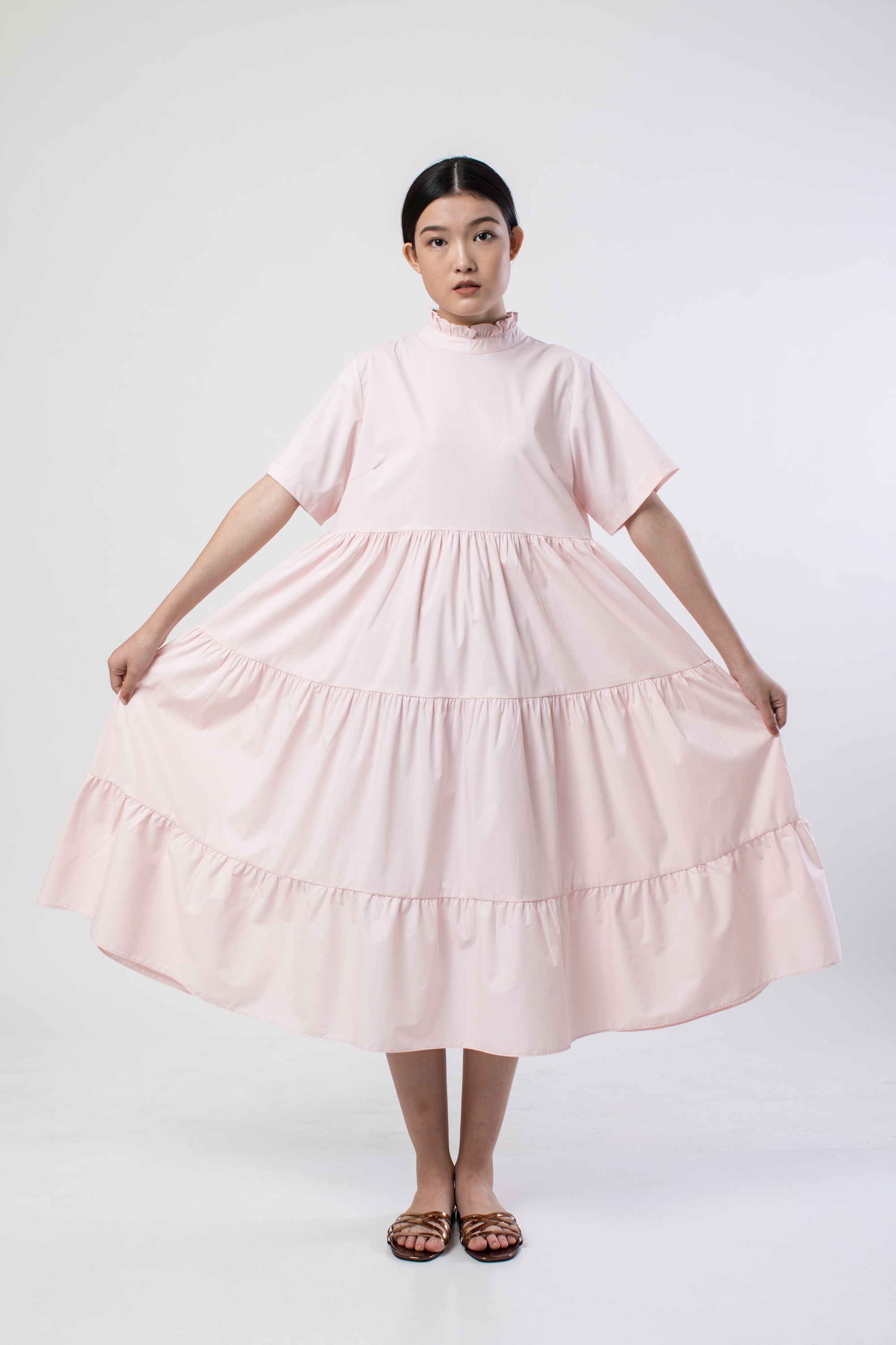 Picture of ARCANANIA DRESS CHAMPAGNE ROSE 