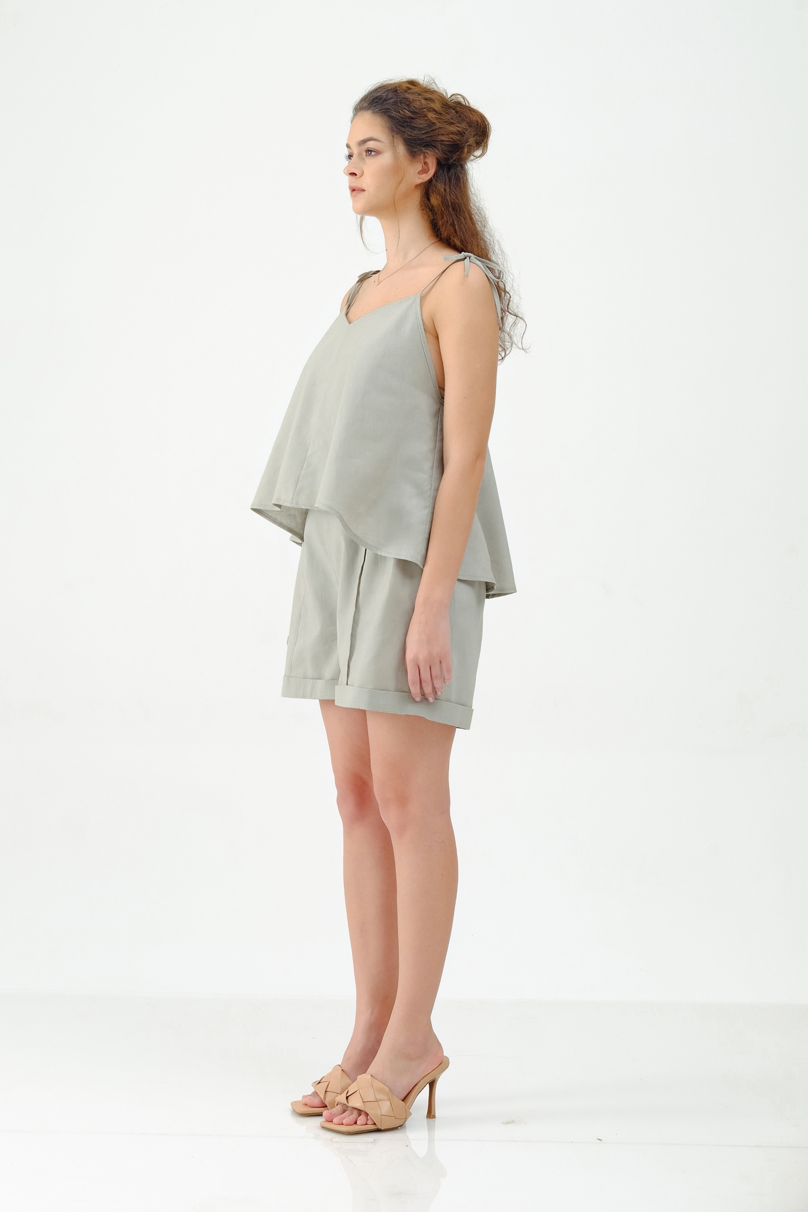 Picture of WELLINA TOP GREENY GREY 