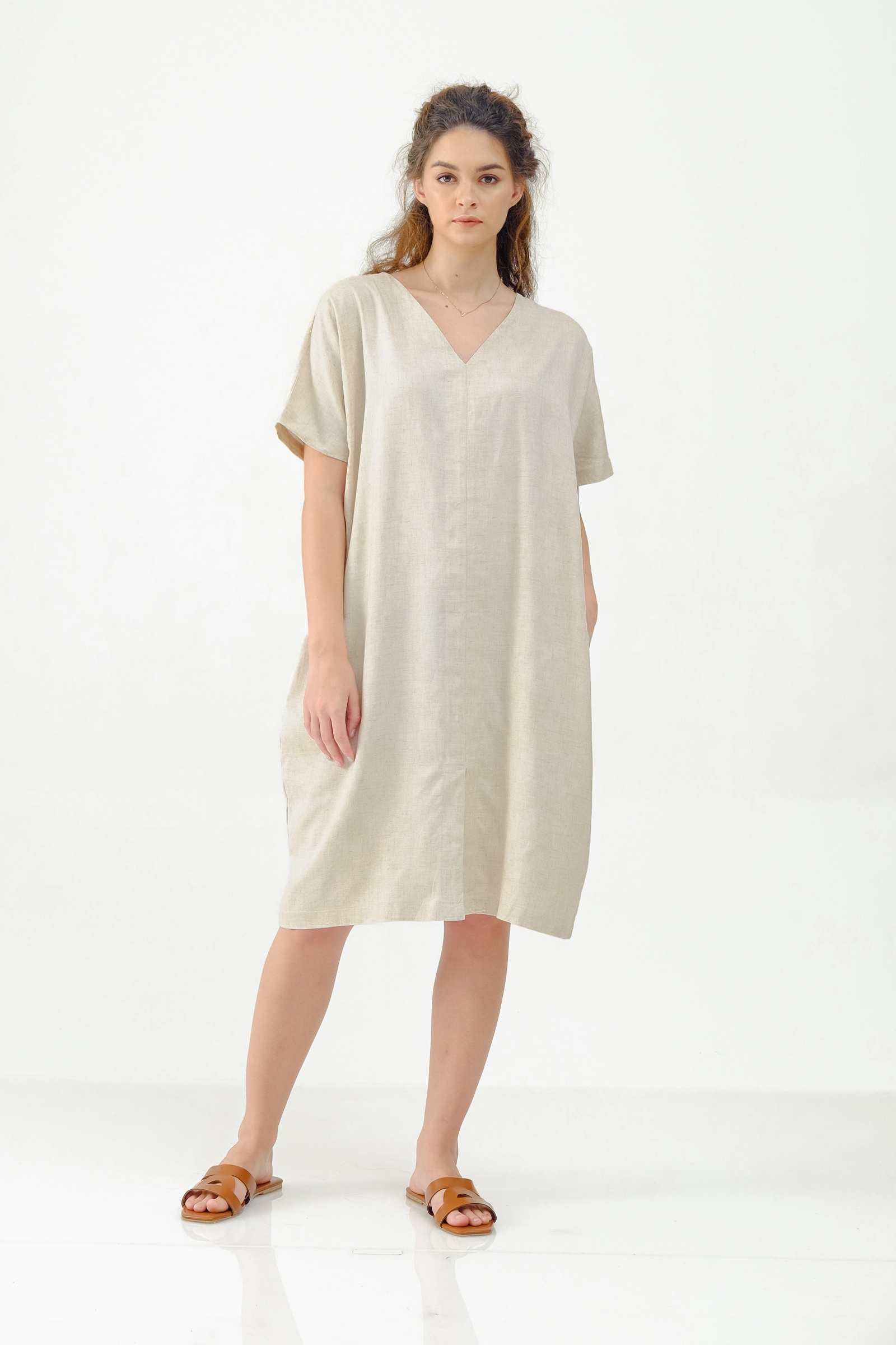 Picture of ALISTER DRESS CREAMY SANDS