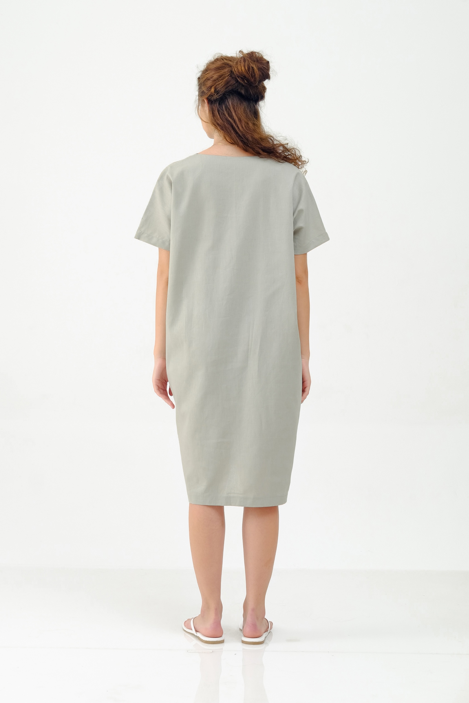 Picture of ALISTER DRESS GREENY GREY