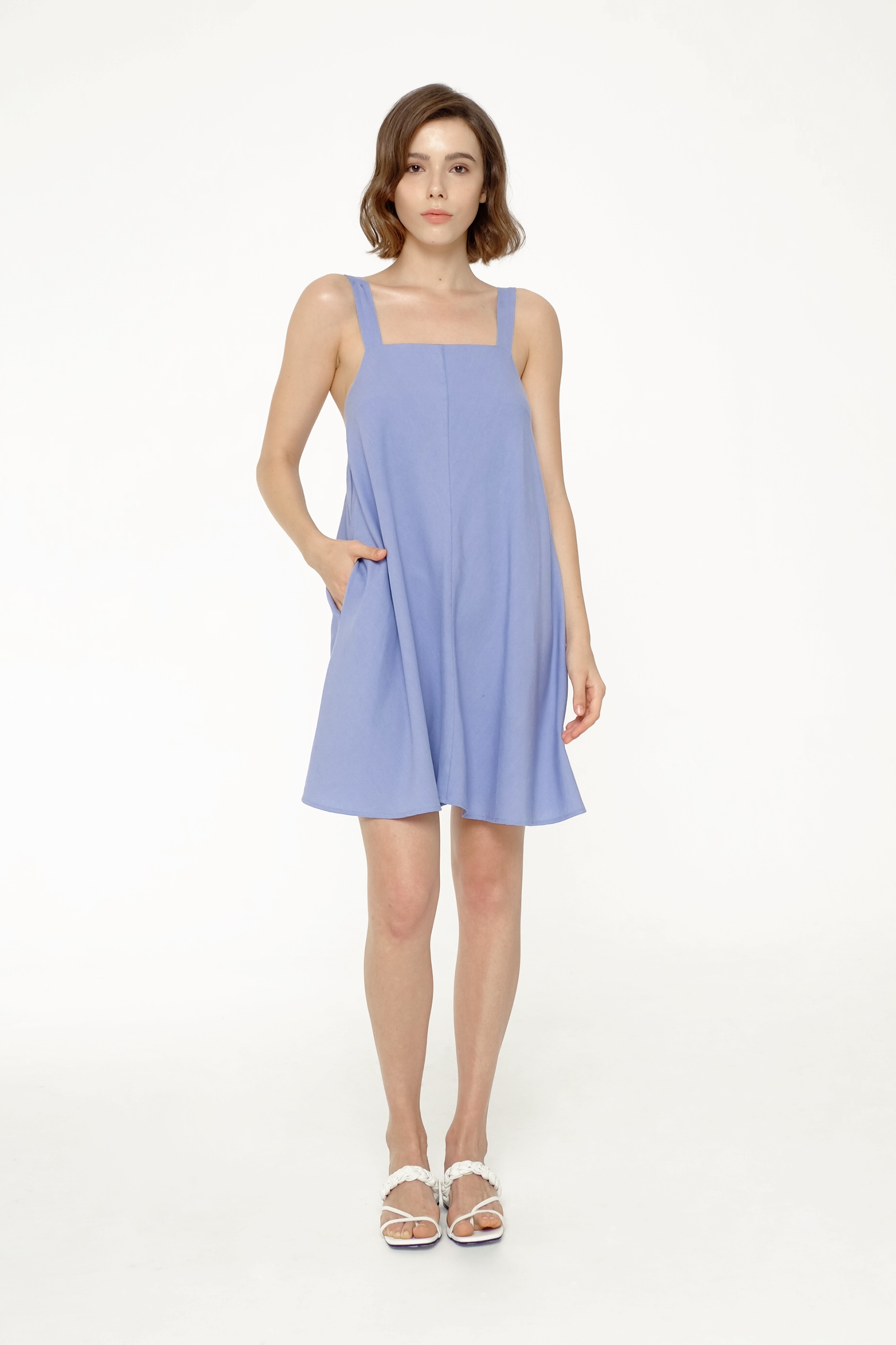 Picture of MOLLIE DRESS DUSTY BLUE 