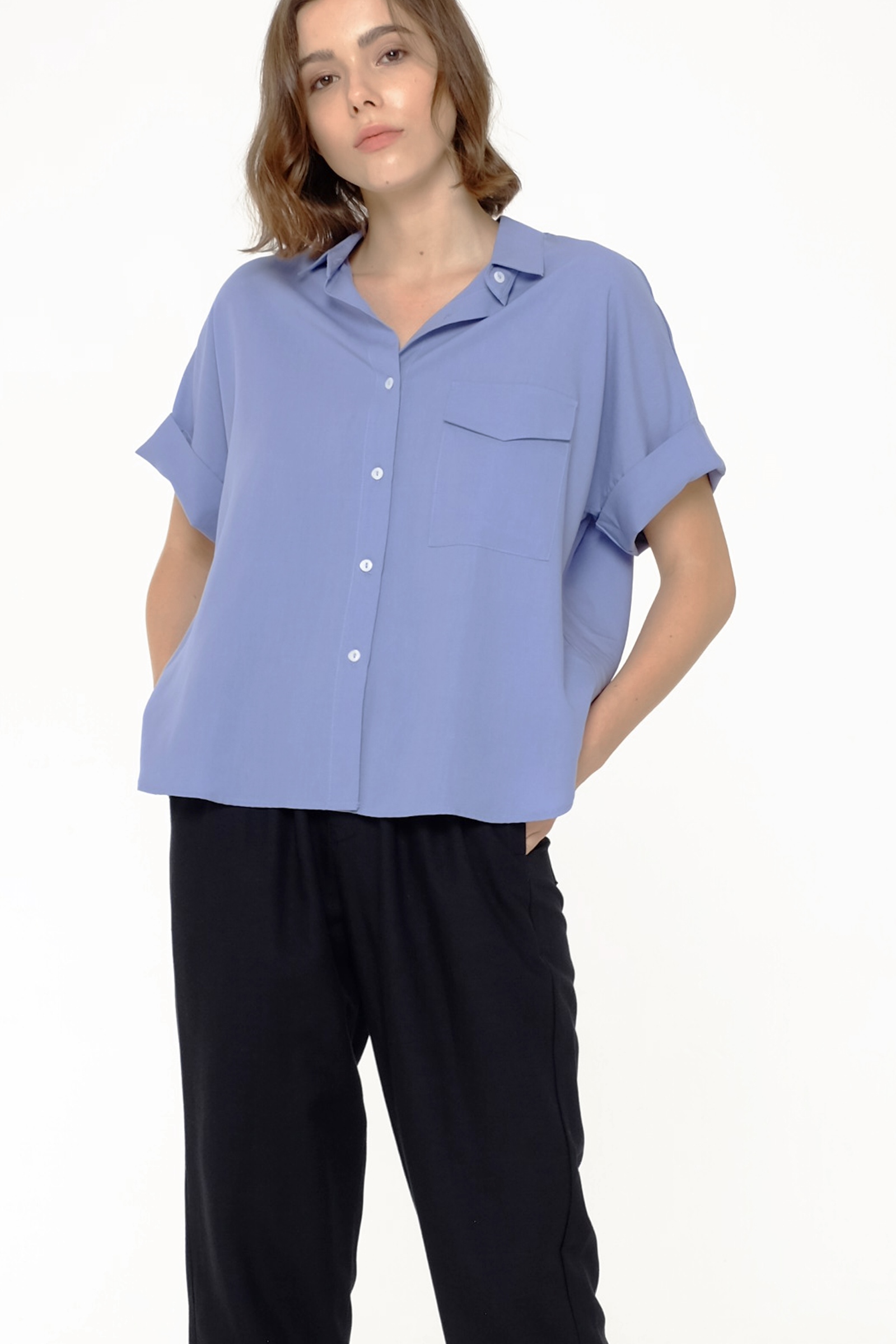 Picture of GEORGIS SHIRT DUSTY BLUE