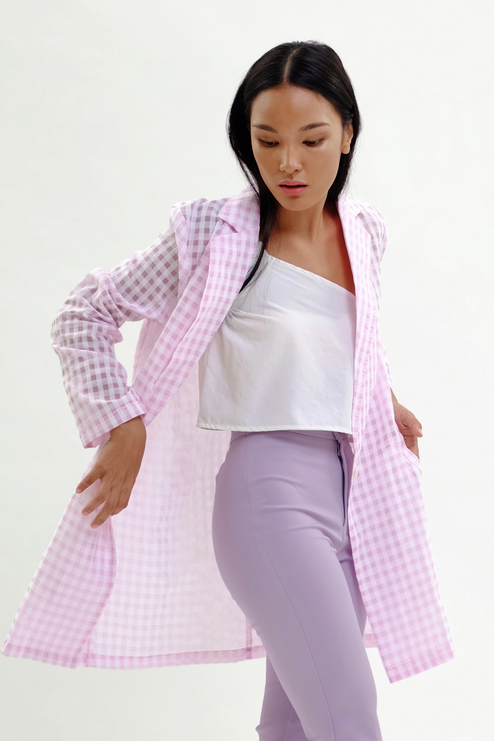 Picture of Adallyn Jacket Bubble Gum Checker  