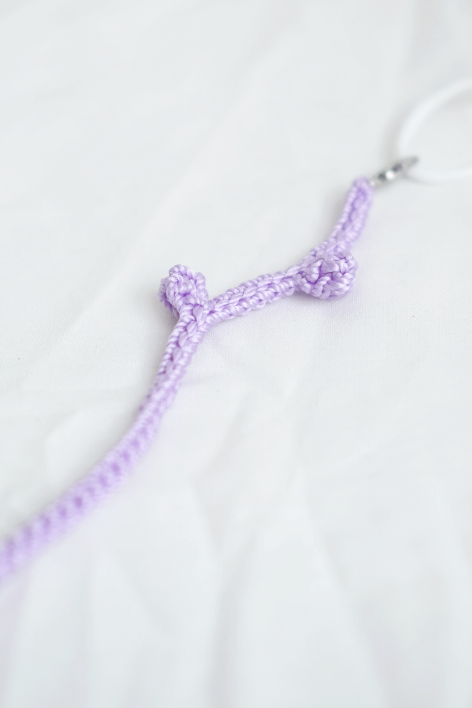 Picture of Handmade Crochet Mask Strap Lilac 