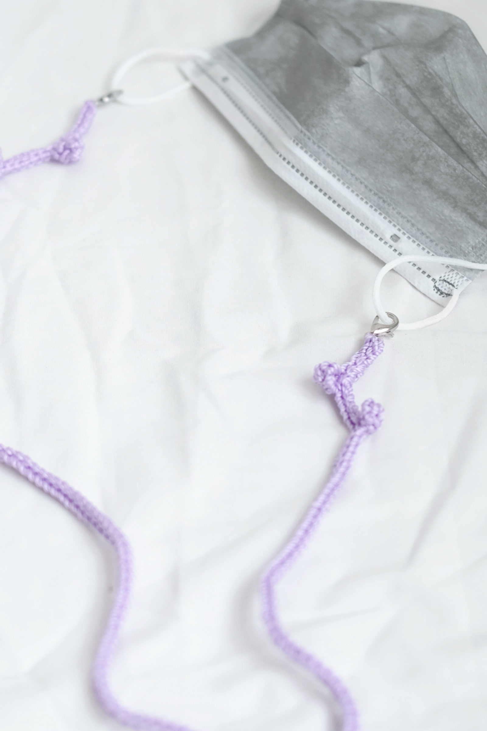Picture of Handmade Crochet Mask Strap Lilac 