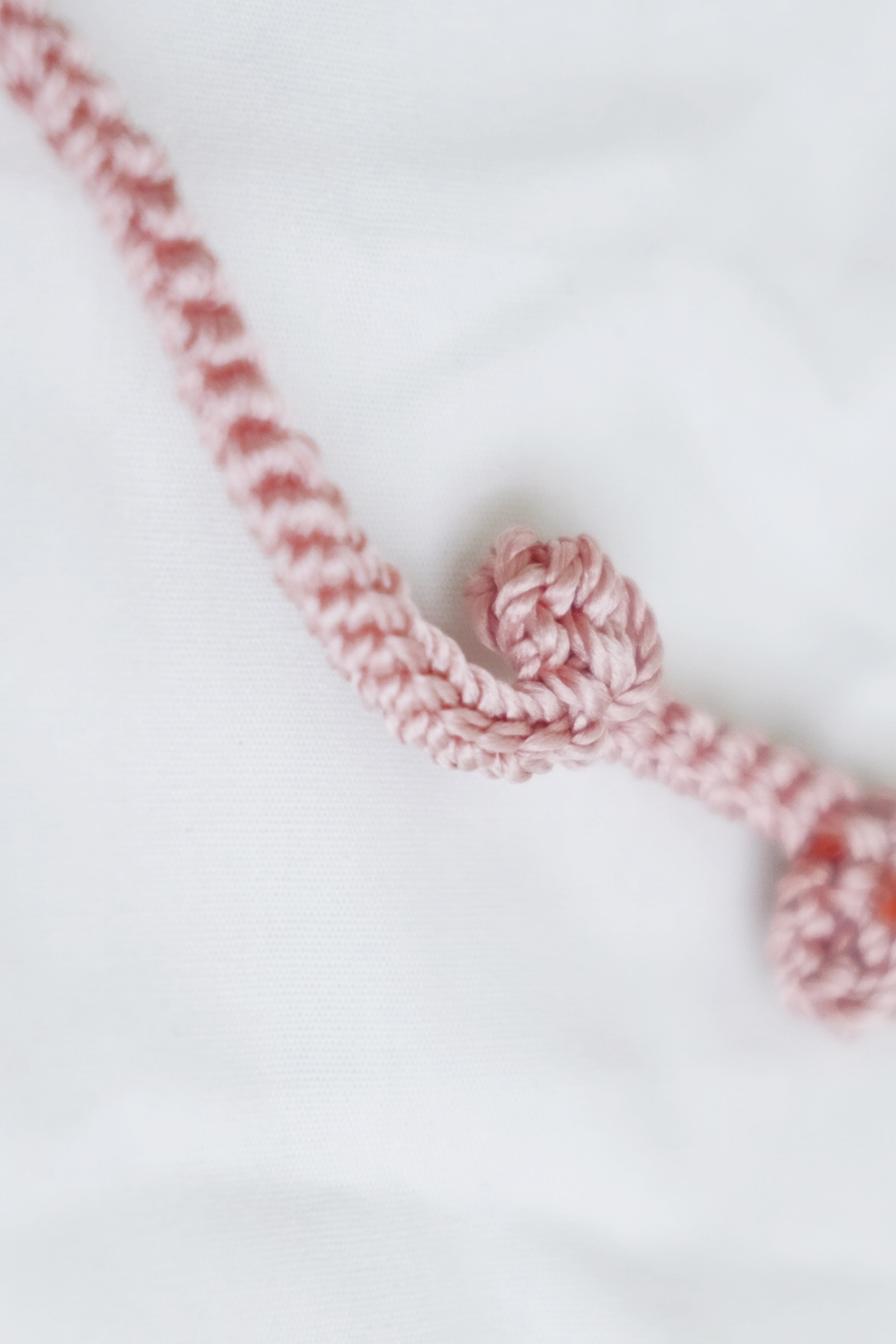 Picture of Handmade Crochet Mask Strap Pinkblush