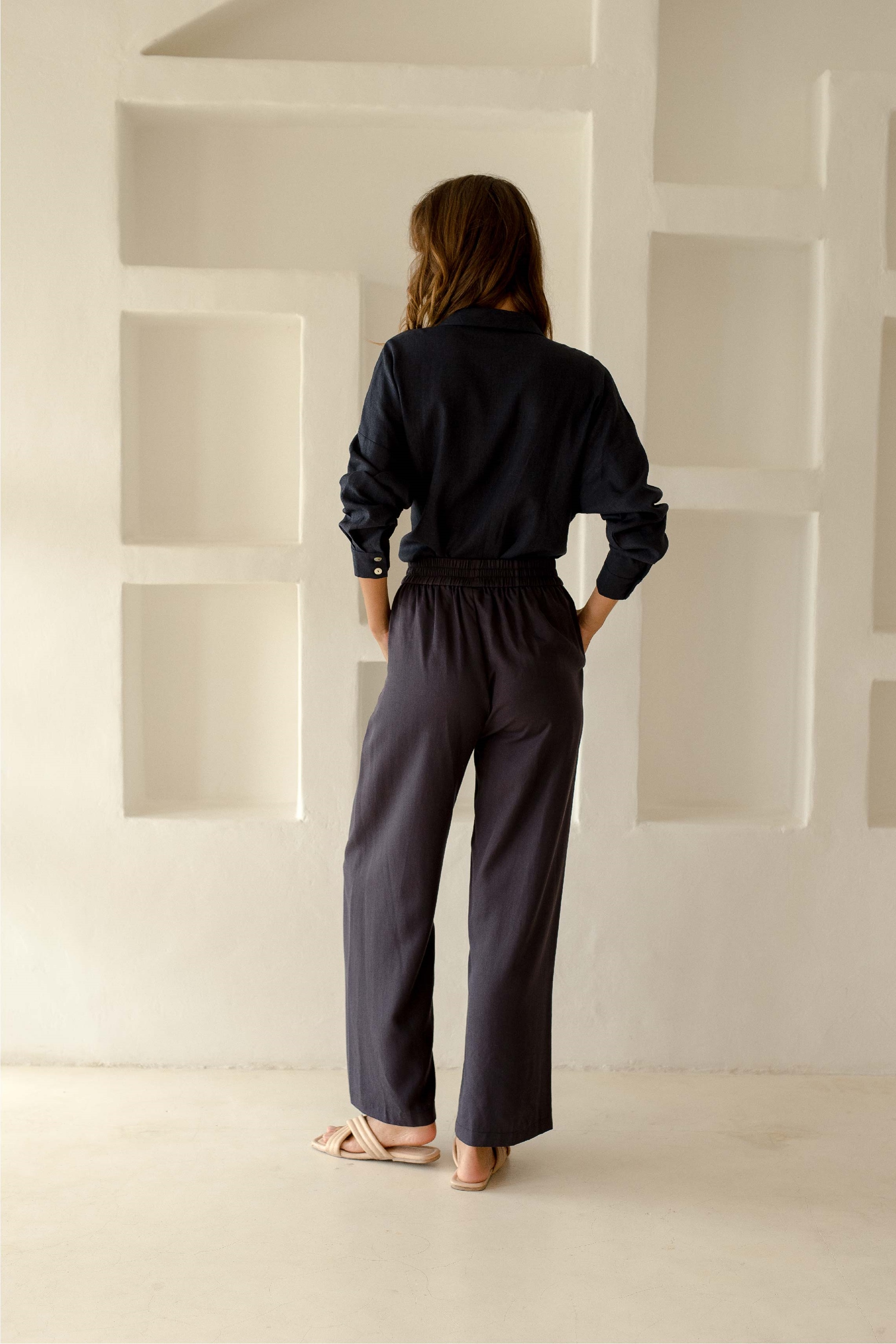 Picture of Tayla Palazzo Pants Charcoal 