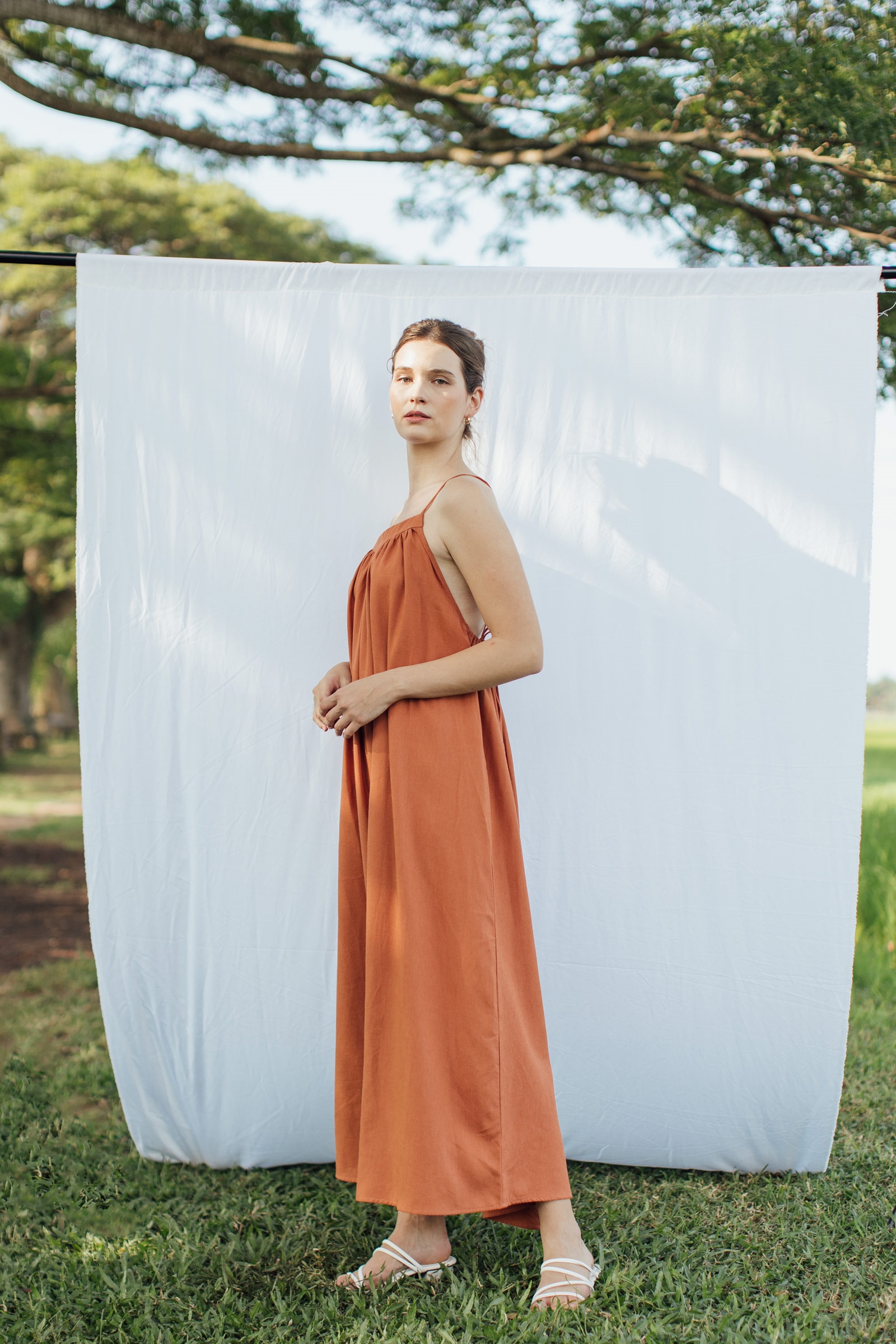 Picture of Alaila Maxi Dress Teracotta
