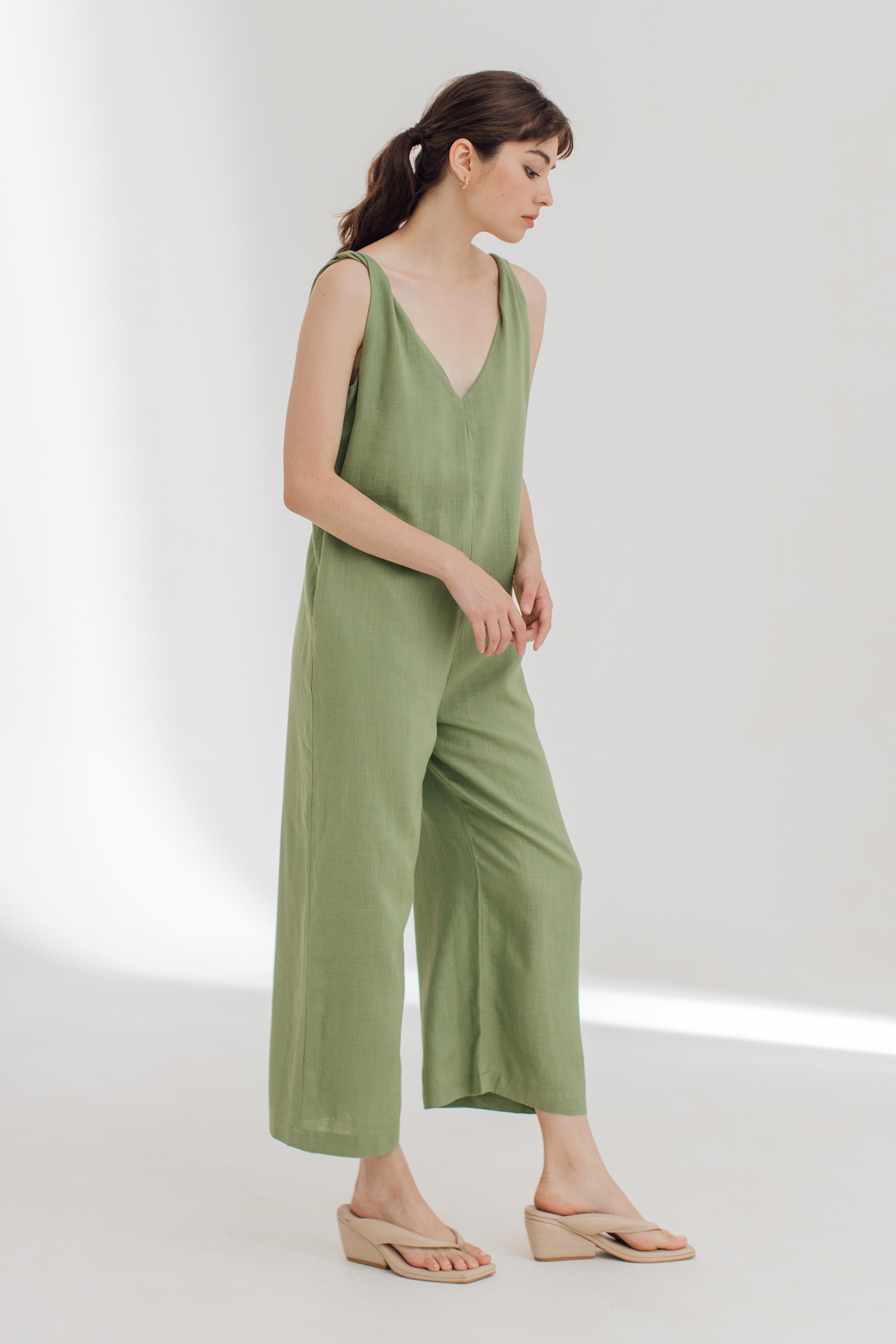 Picture of Claire Jumpsuit Pea Green