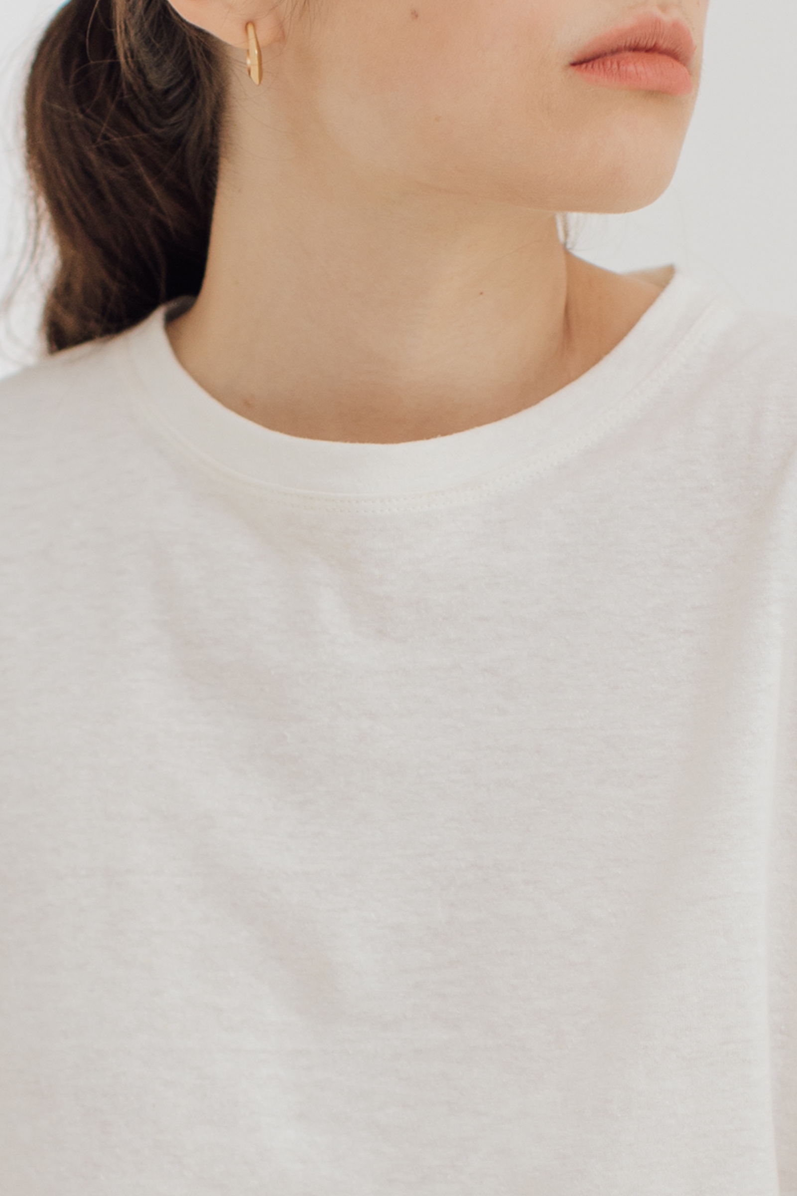 Picture of Amel Crop T-Shirt Ivory
