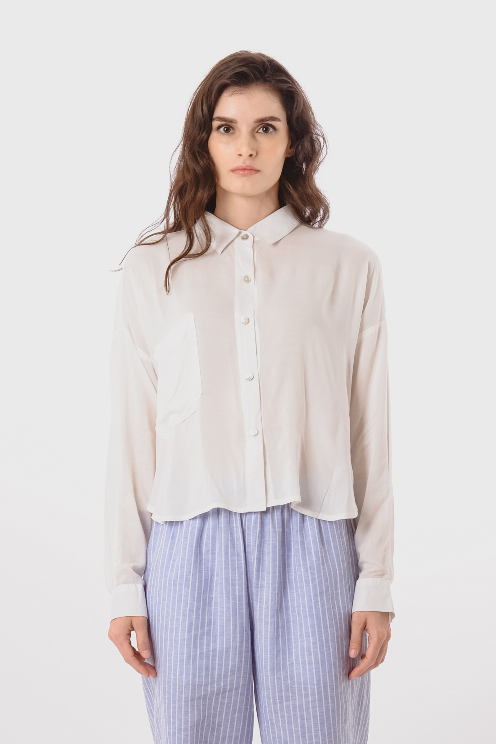 Picture of Reyhan Shirt Ivory Voile