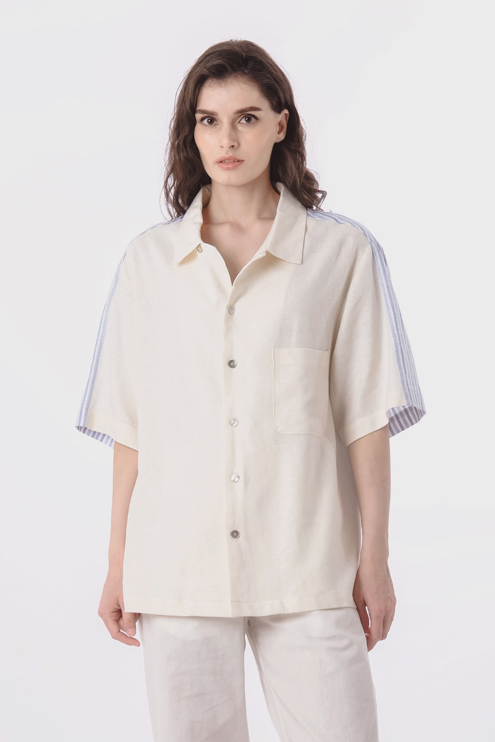 Picture of Journey Shirt Ivory Stripe (Unisex)