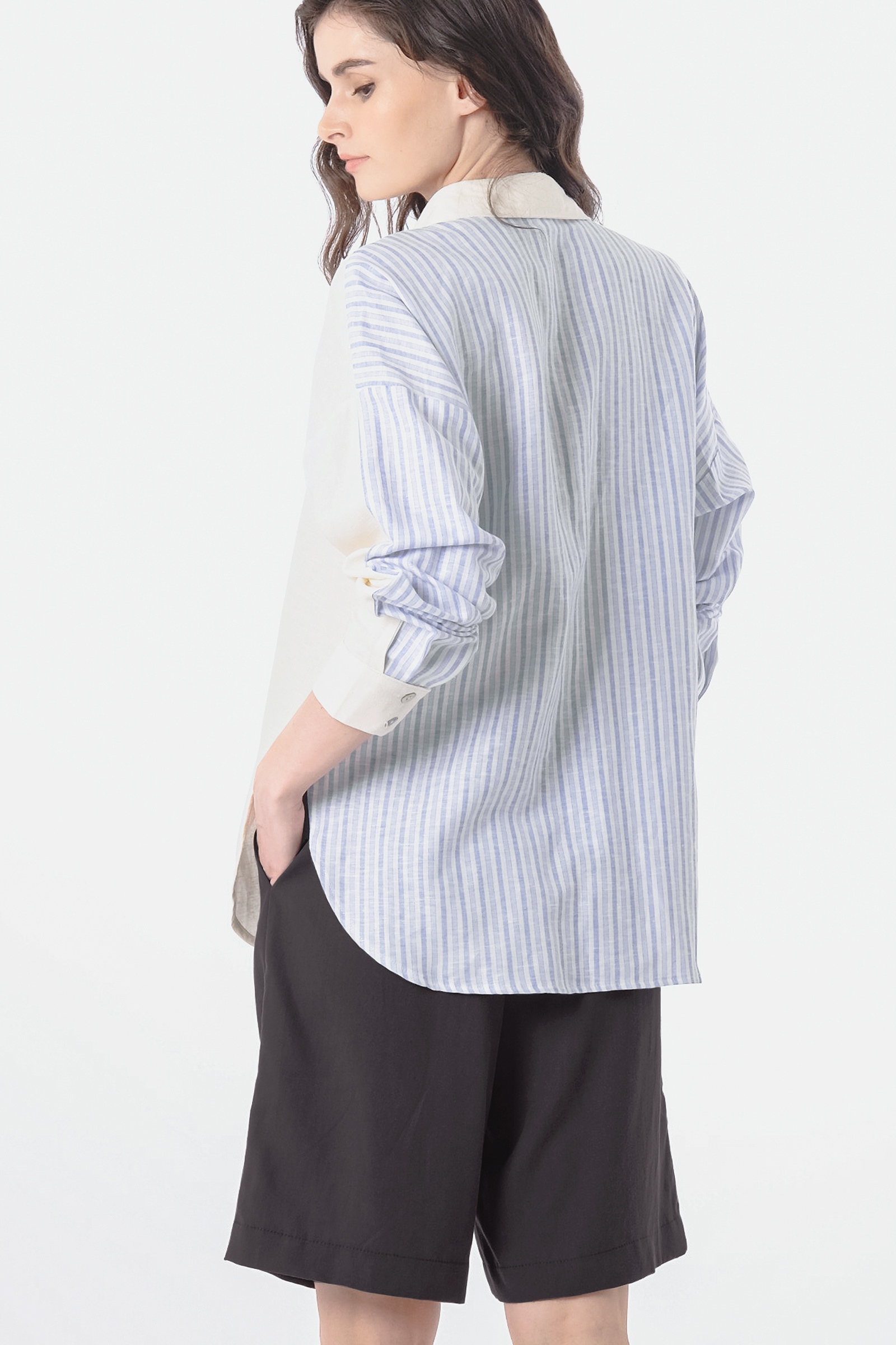 Picture of Madeline Shirt Ivory Stripe 