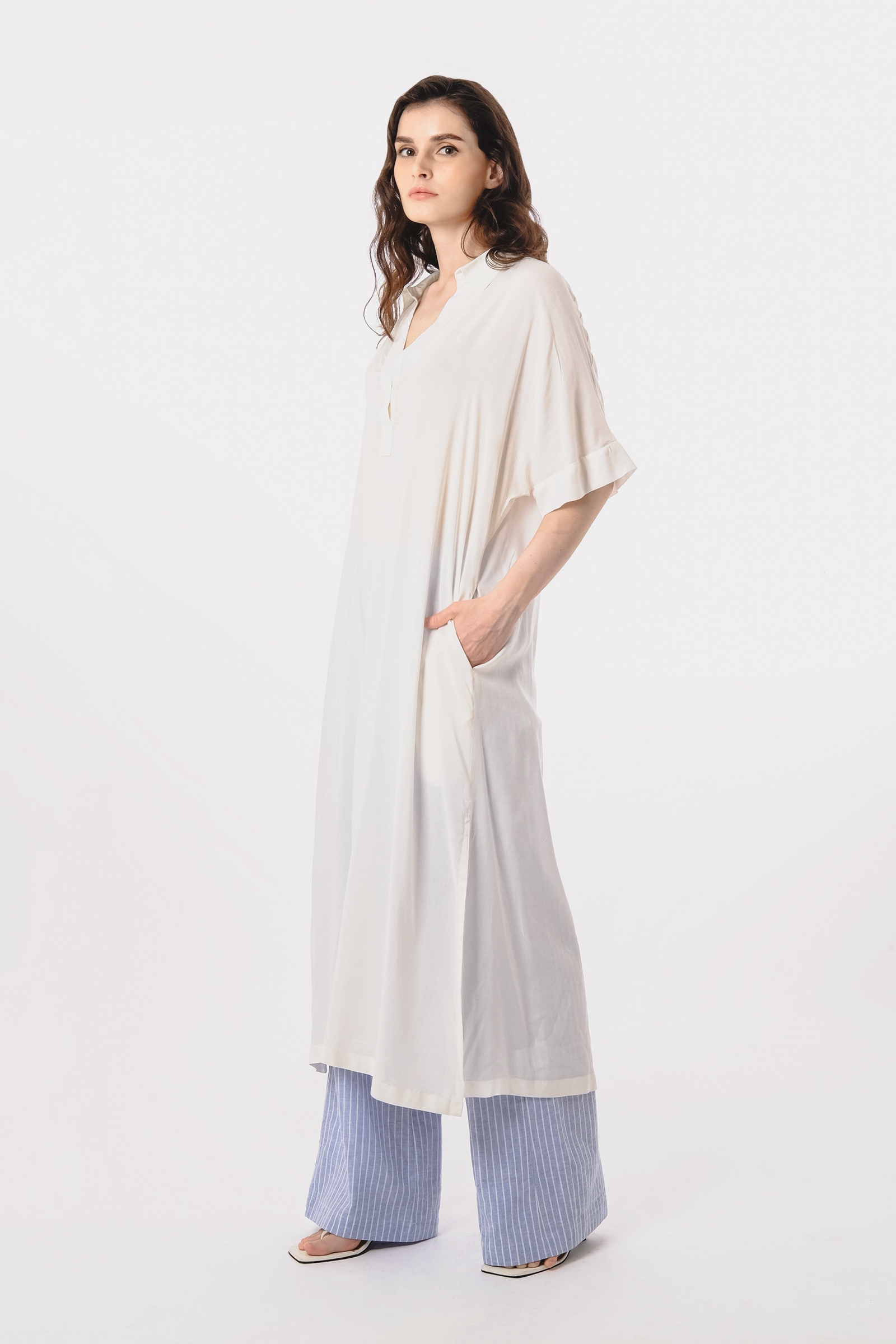Picture of Cordelia Tunic Ivory Voile