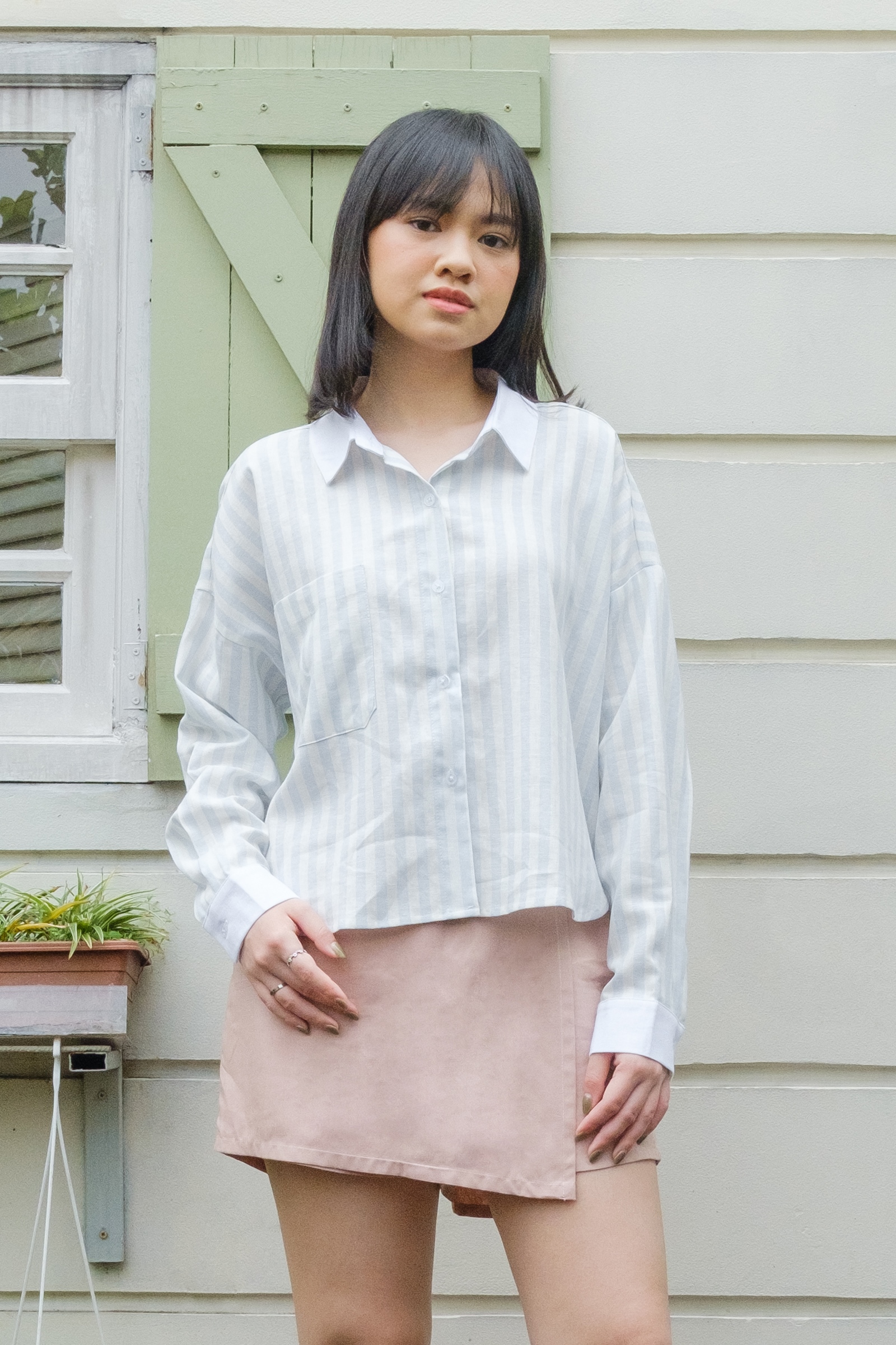 Picture of Deana Shirt SkyBlue Stripe