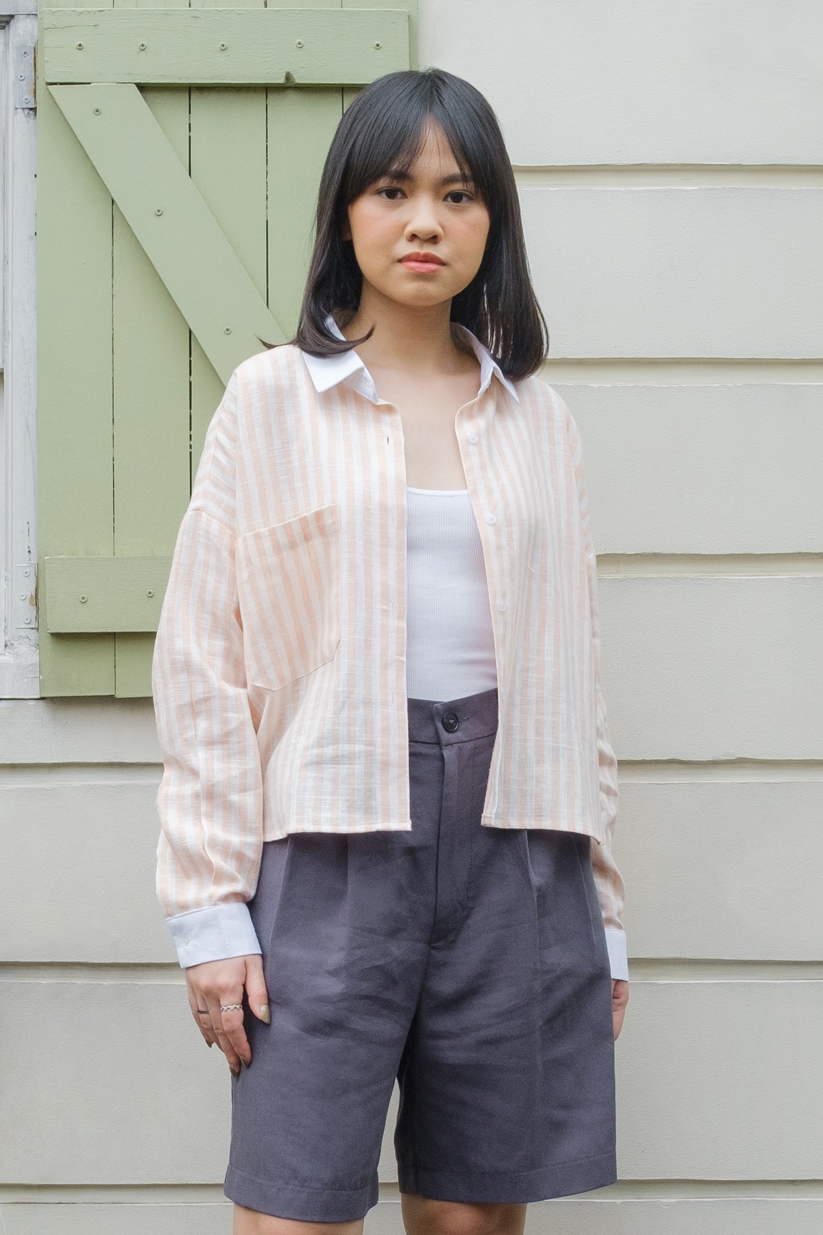 Picture of Deana Shirt Coral Stripe