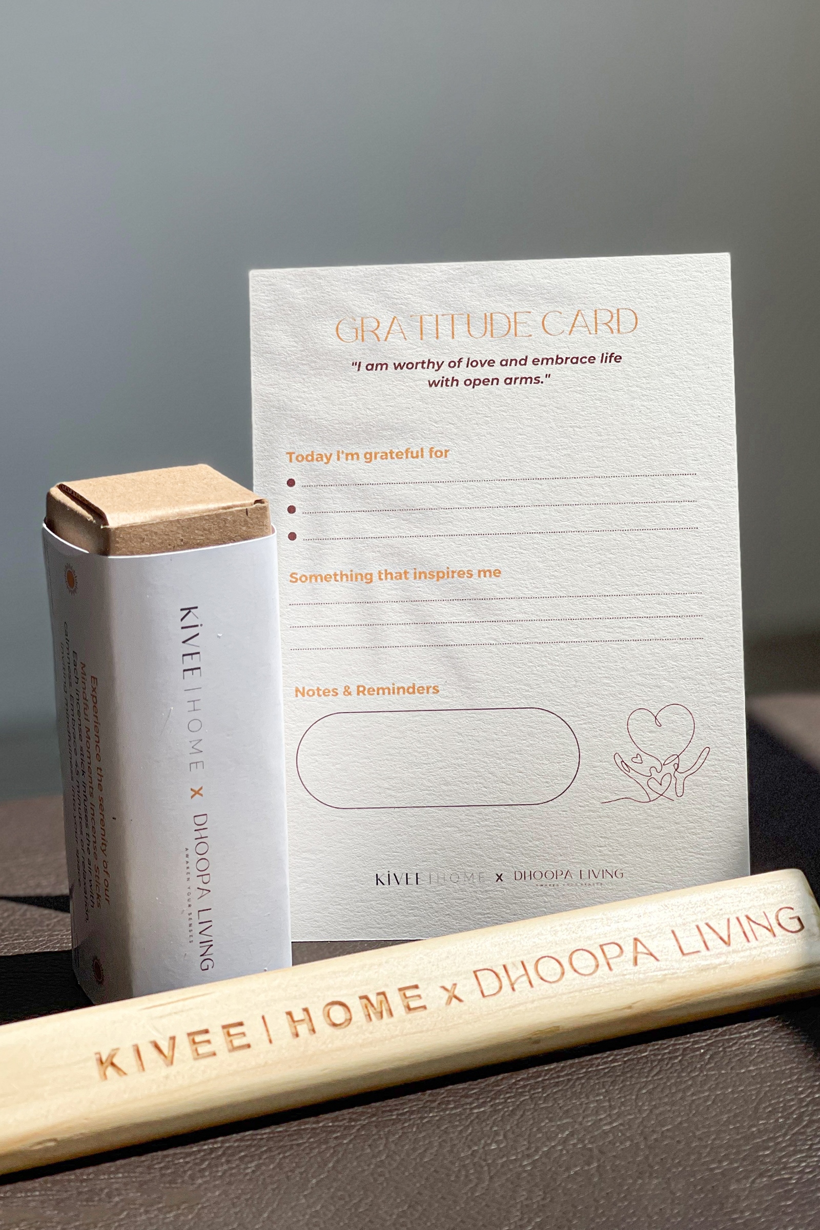 Picture of KIvee X Dhoopa Living Incense Stick with Wooden Holder 