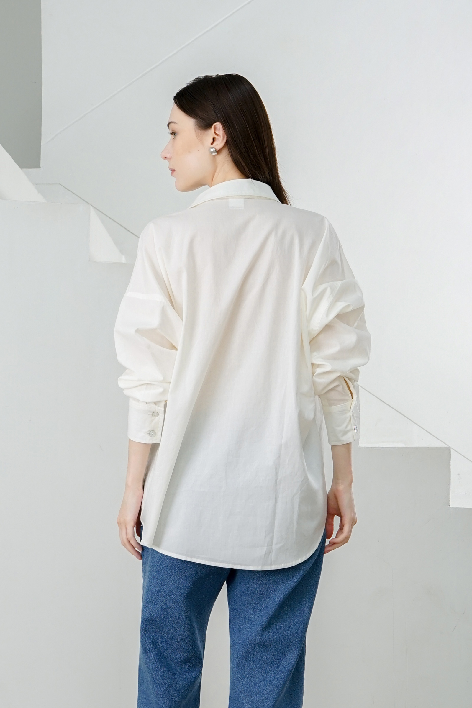 Picture of Theo Shirt Ivory Tencel