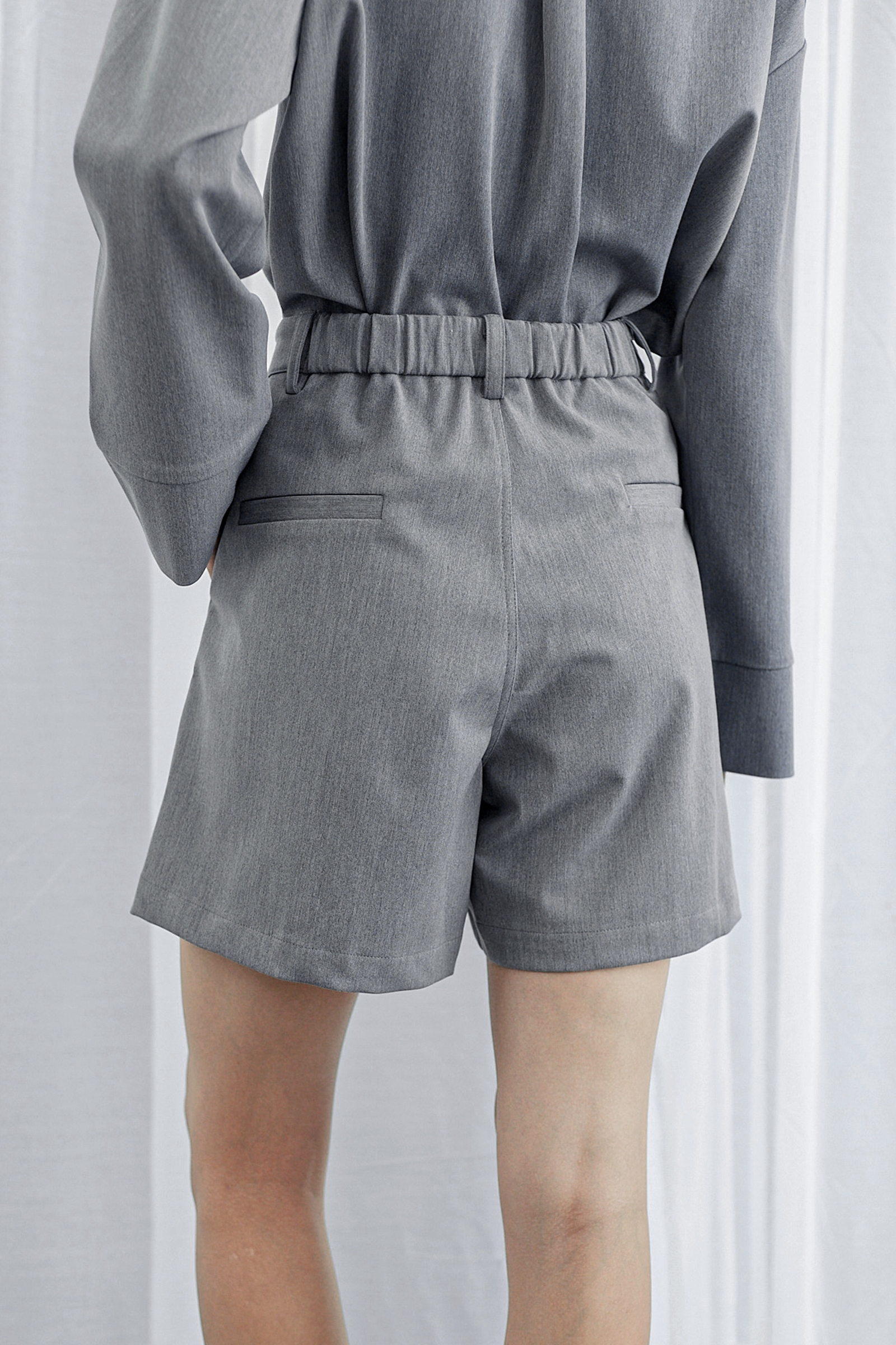Picture of Kivee x Cath Halim - Corry Tailored Shorts MistyGrey