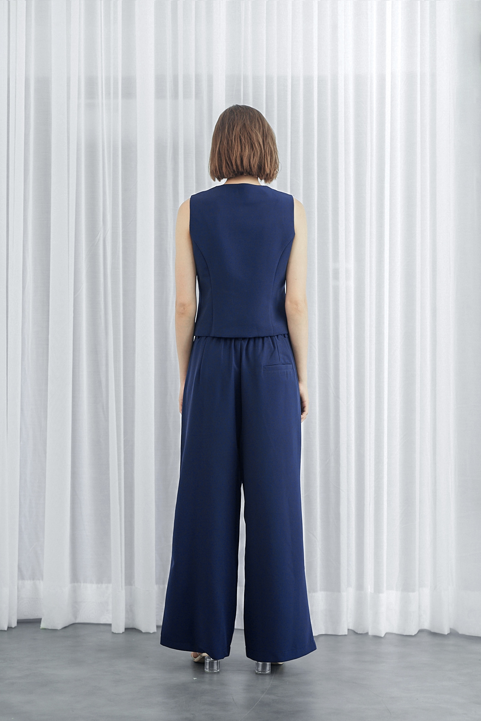 Picture of Kivee x Cath Halim - Joan Classic Trousers Navy