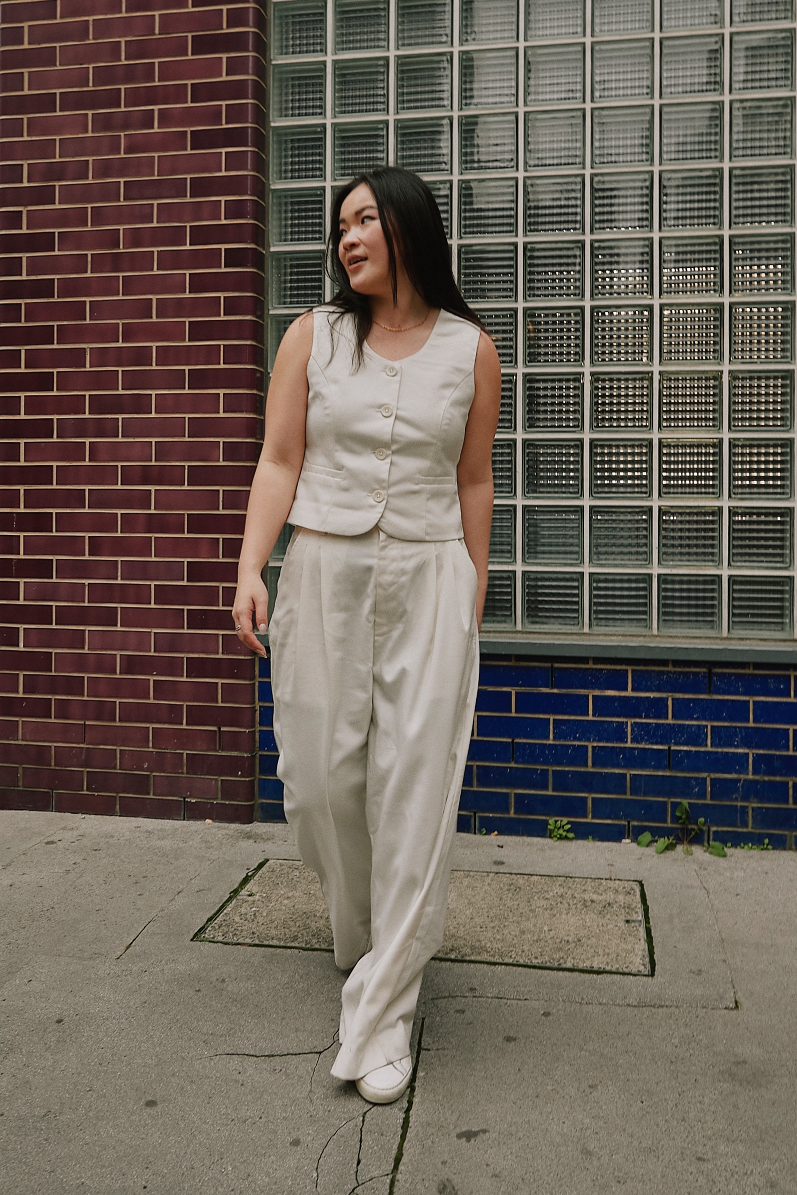Picture of Kivee x Cath Halim - Joan Classic Trousers Ivory